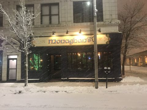 Snowy saint patrick s day at m